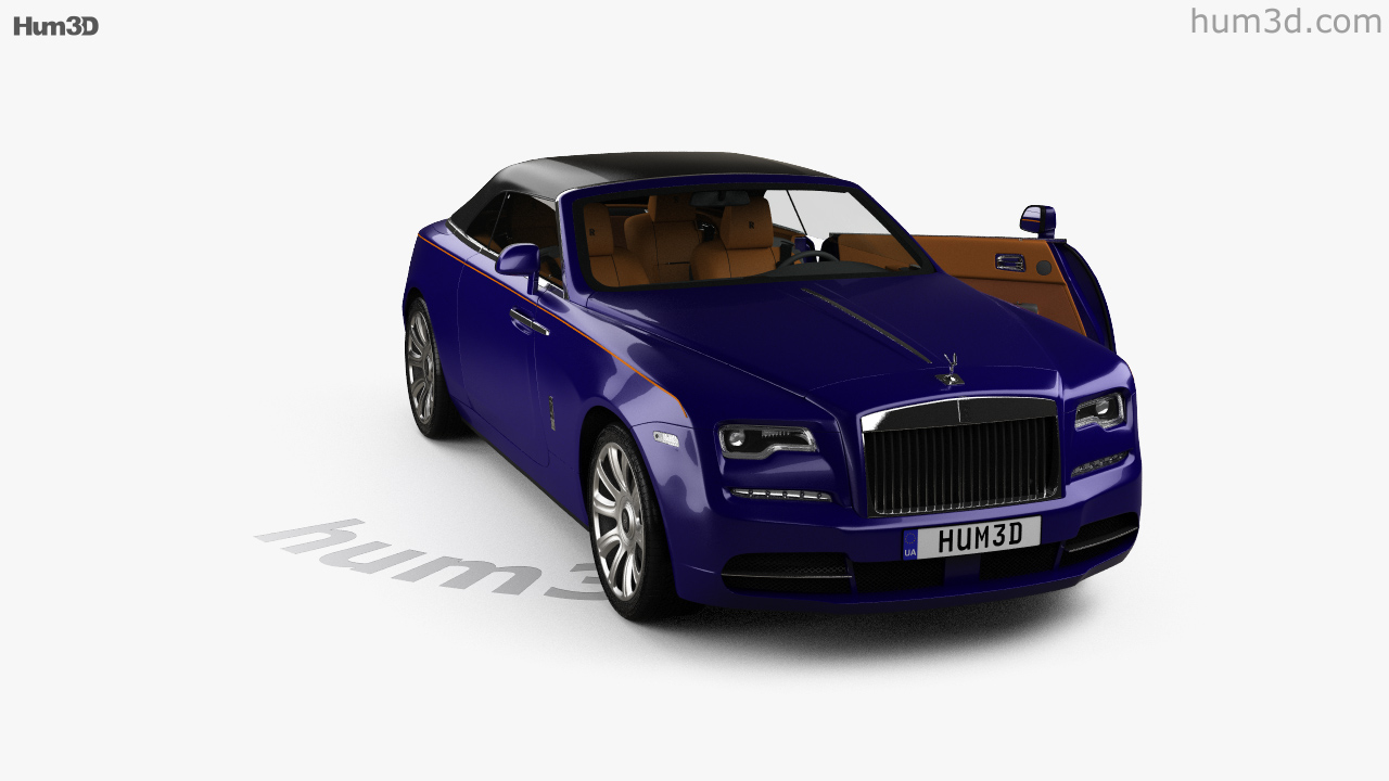 360 View Of Rolls Royce Dawn With Hq Interior 2017 3d Model