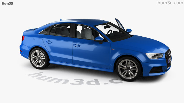 360 View Of Audi A3 S Line Sedan With Hq Interior 2016 3d