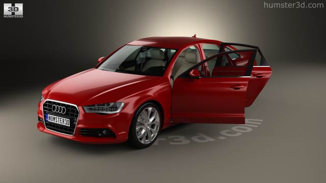 360 View Of Audi A6 C7 With Hq Interior 2012 3d Model