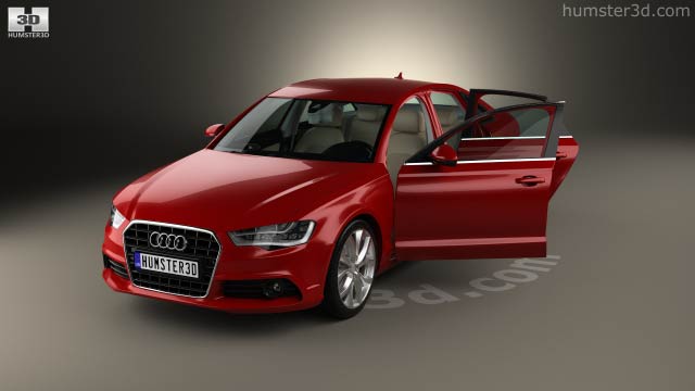 360 View Of Audi A6 C7 With Hq Interior 2012 3d Model