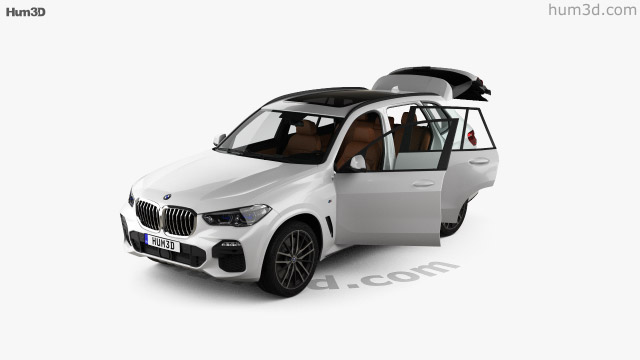360 View Of Bmw X5 M Sport With Hq Interior 2019 3d Model