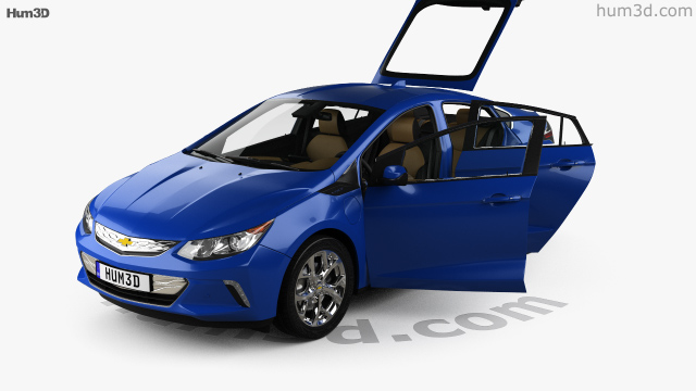360 View Of Chevrolet Volt With Hq Interior 2015 3d Model
