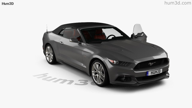 360 View Of Ford Mustang Gt Convertible With Hq Interior