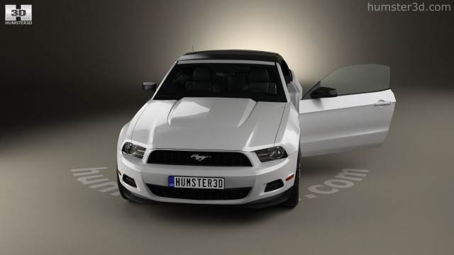 360 View Of Ford Mustang V6 Convertible With Hq Interior