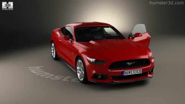 360 View Of Ford Mustang Gt With Hq Interior 2015 3d Model