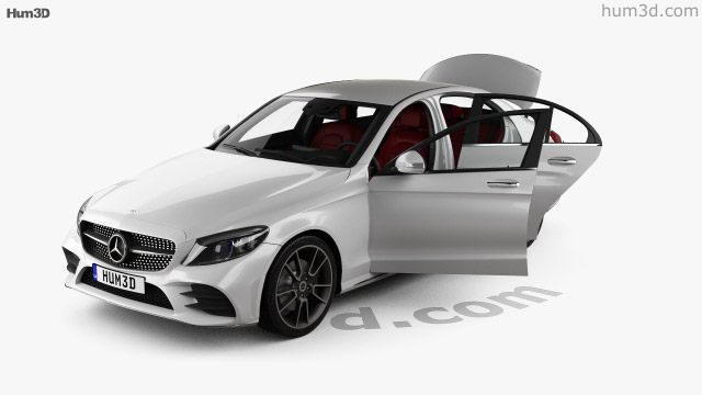360 View Of Mercedes Benz C Class Amg Line Sedan With Hq