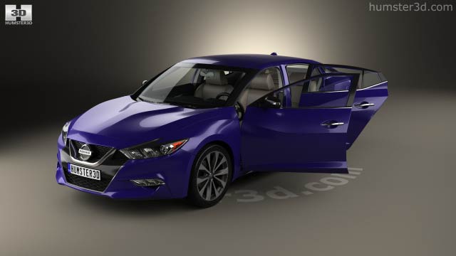 360 View Of Nissan Maxima With Hq Interior 2016 3d Model