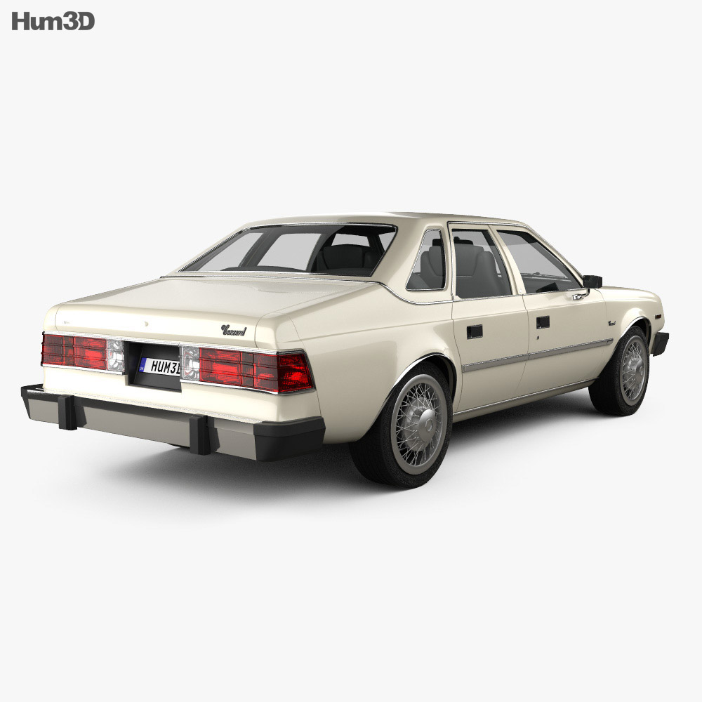 AMC Concord 轿车 1980 3D模型 后视图