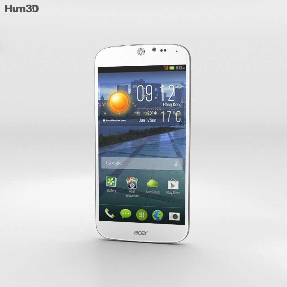 Acer Liquid Jade White 3d model