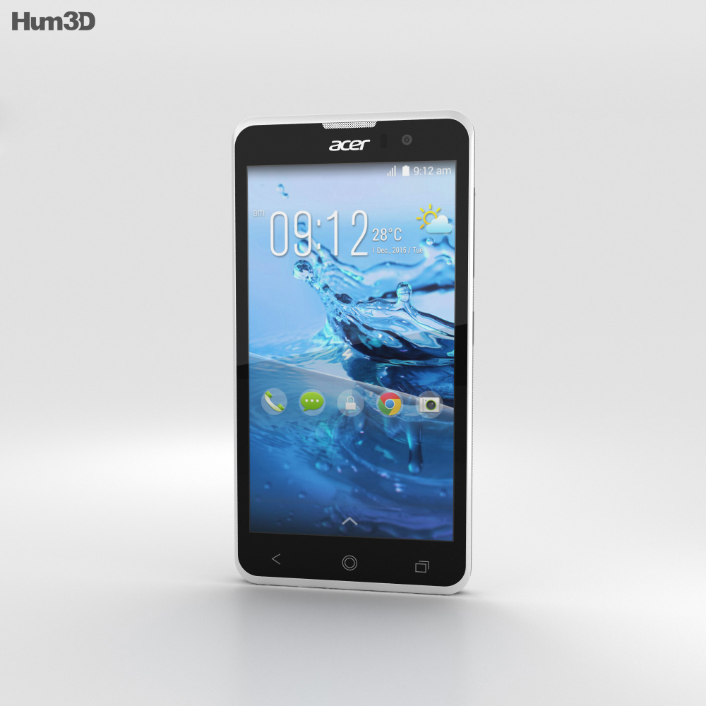 Acer Liquid Z520 White 3d model