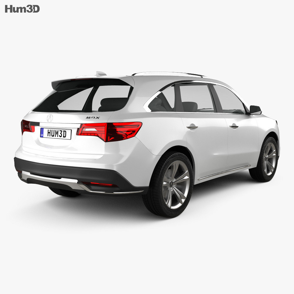 Acura MDX Concept 2017 3d model back view