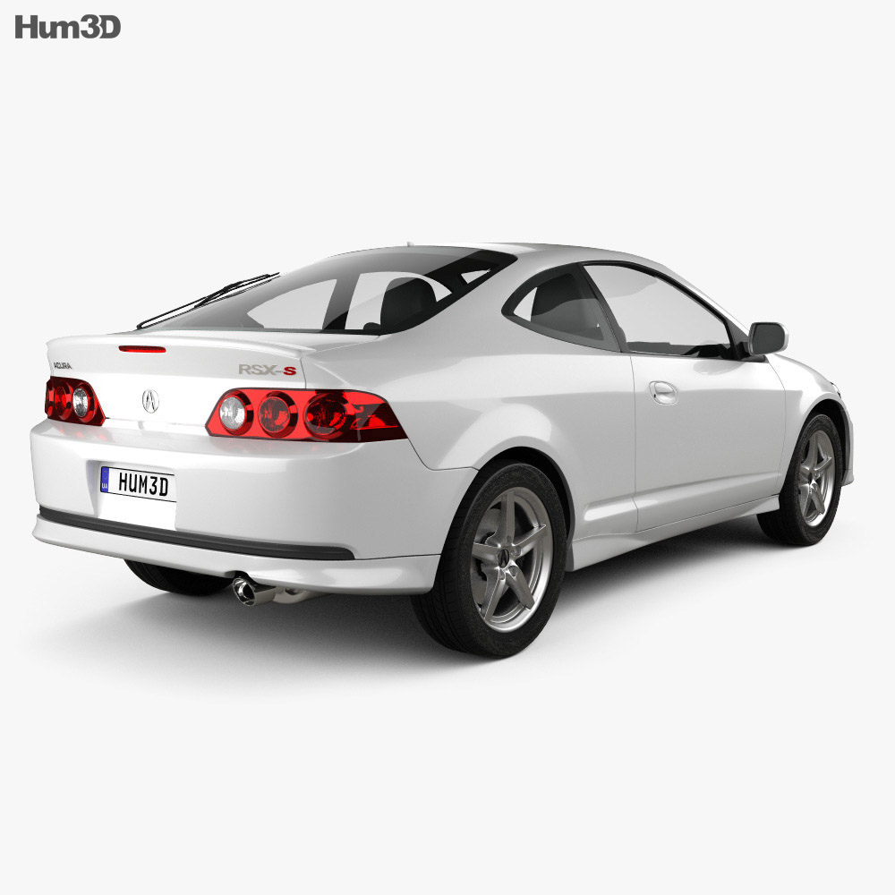 Acura RSX Type-S 2006 3d model back view