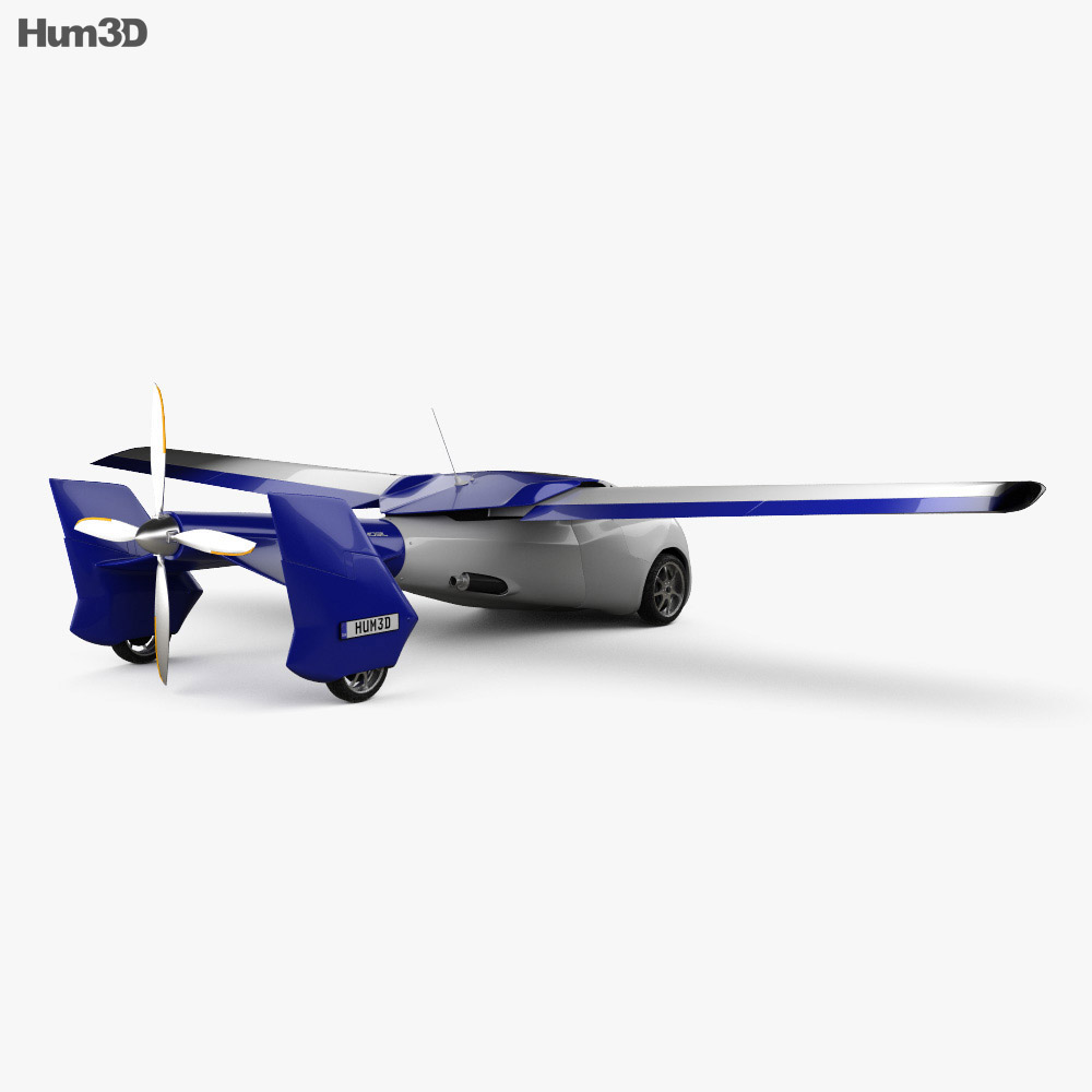 Aeromobil 3.0 2017 Modelo 3d vista traseira