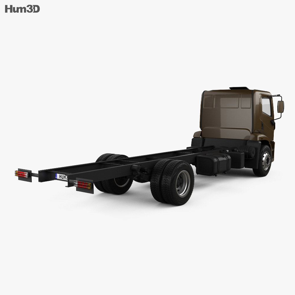 Agrale 14000 Chassis Truck 2012 3d model back view