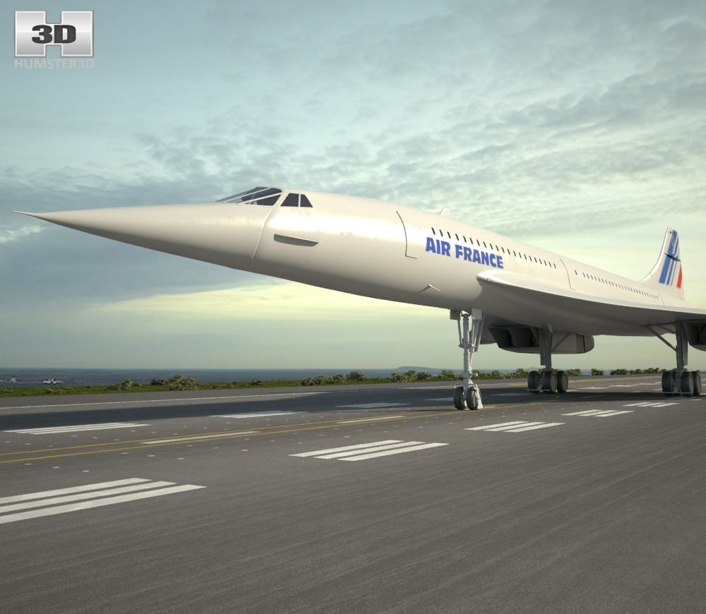 Aerospatiale-BAC Concorde 3D-Modell