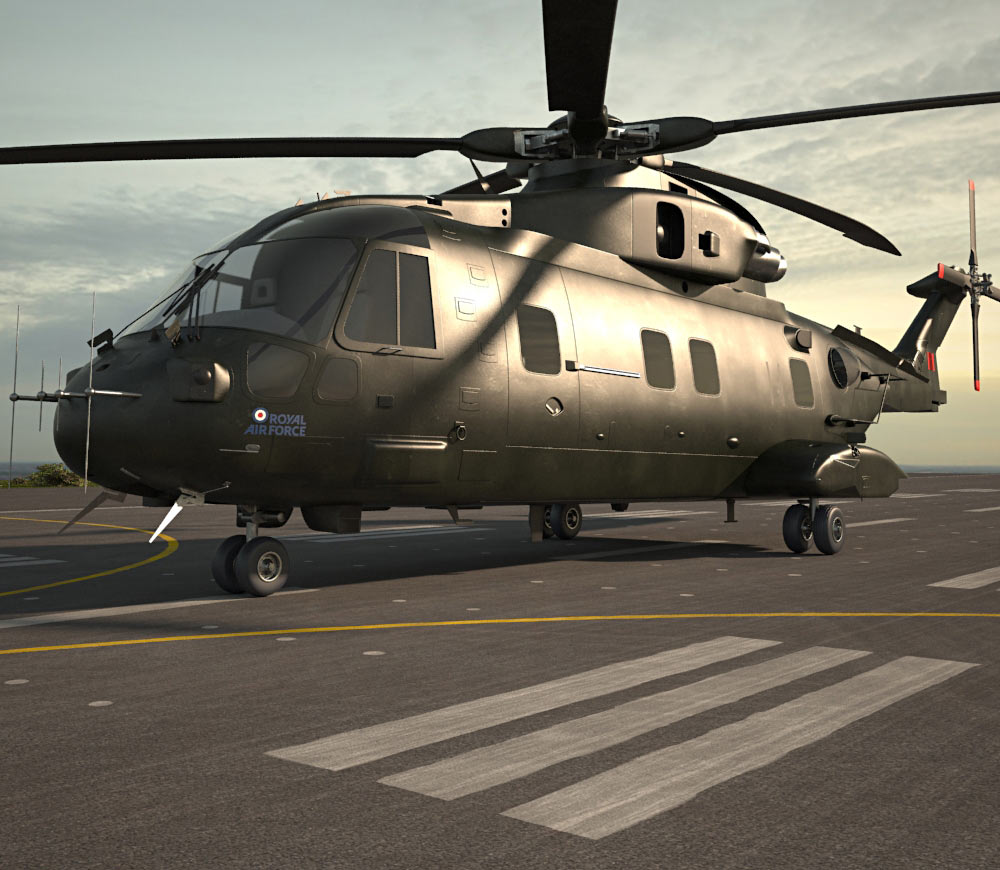 AgustaWestland AW101 Merlin 3d model