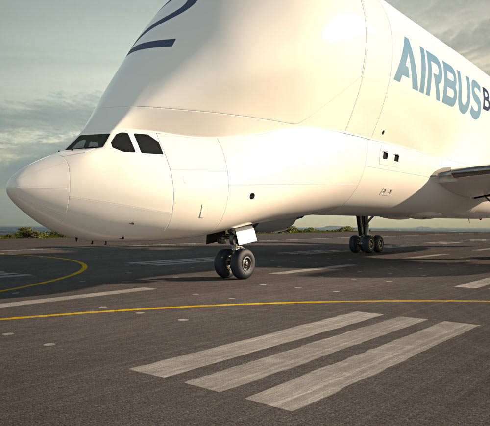 Airbus A300-600ST Beluga 3D модель
