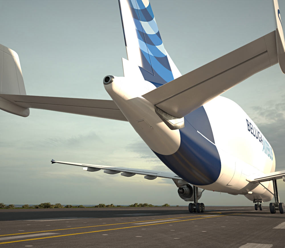 Airbus A300-600ST Beluga 3D-Modell