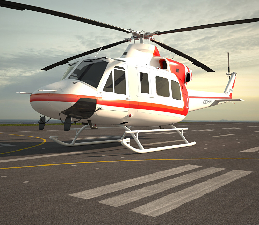 Bell 412 Modelo 3d