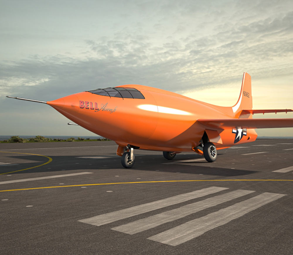 Bell X-1 Modello 3D