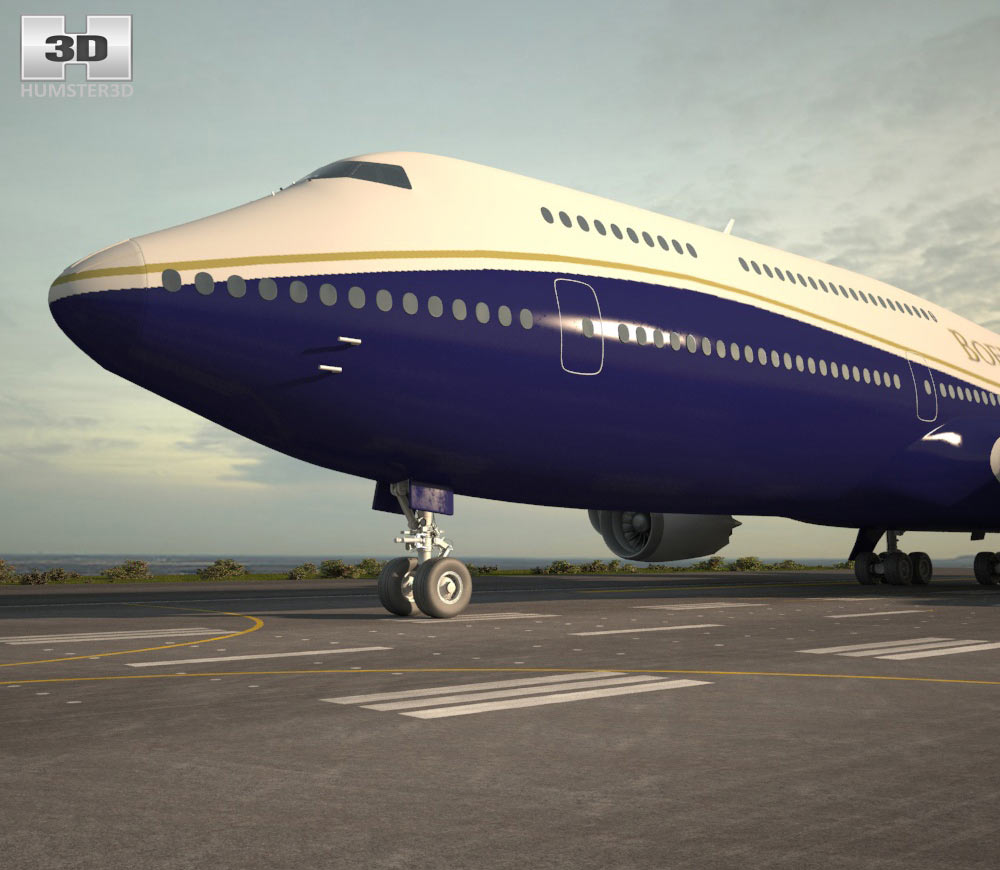 Boeing 747-8I Business Jets 3d model