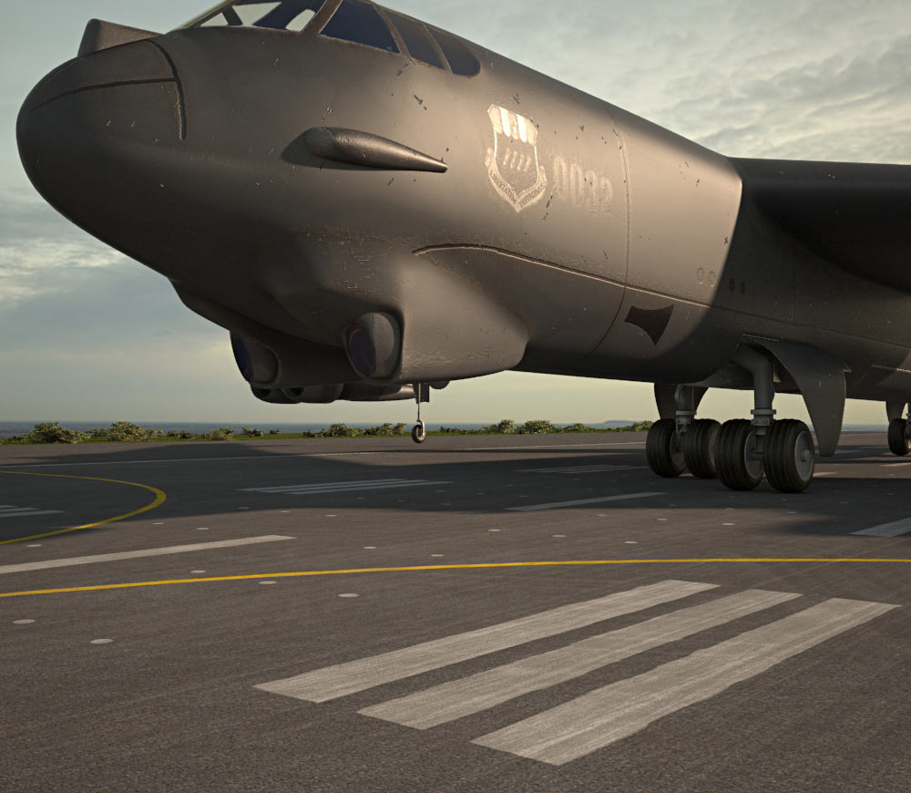 Boeing B-52 Stratofortress 3D Model - Hum3D