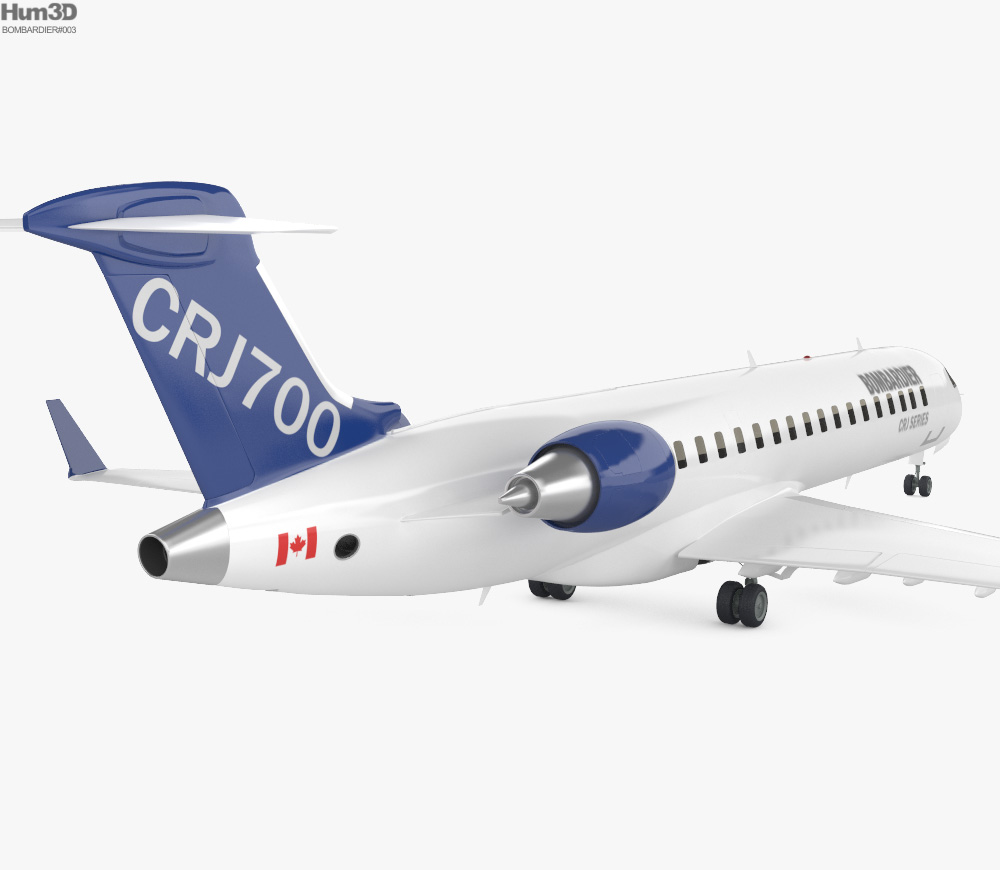Bombardier CRJ700 series 3d model