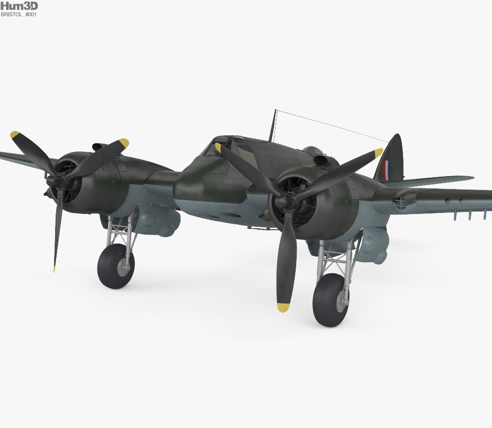 Bristol Beaufighter 3D модель