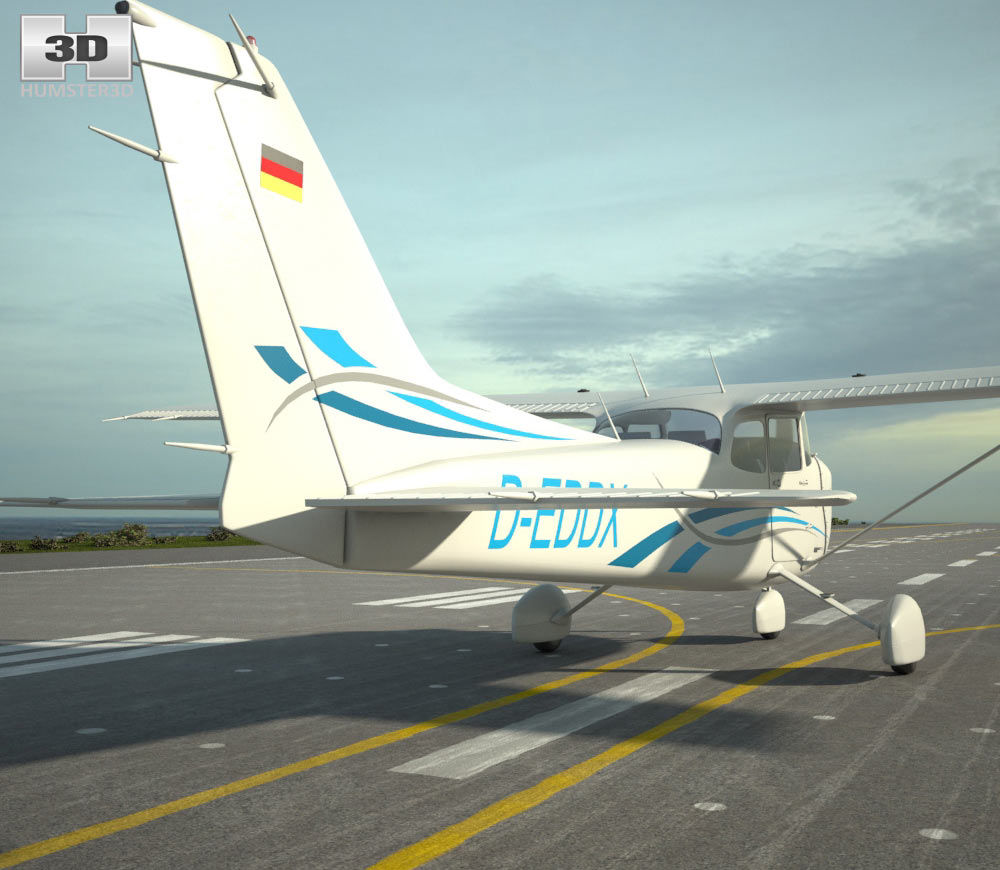 Cessna 172 Skyhawk Modelo 3d