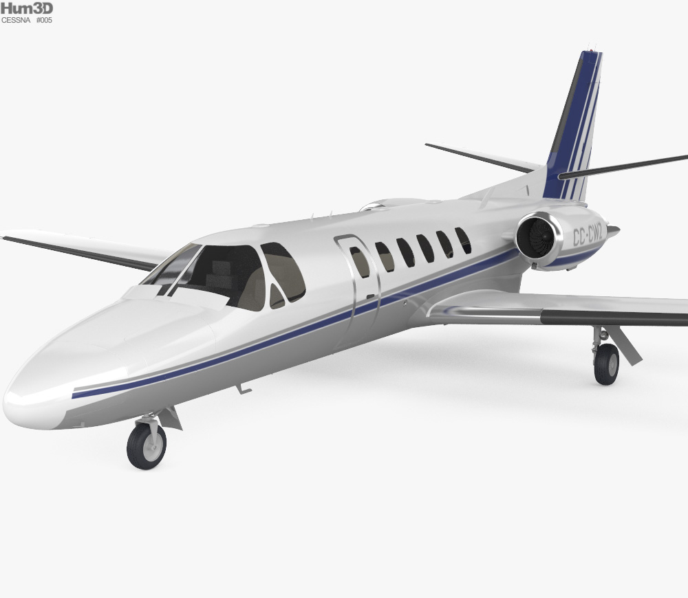 Cessna Citation II Modelo 3D