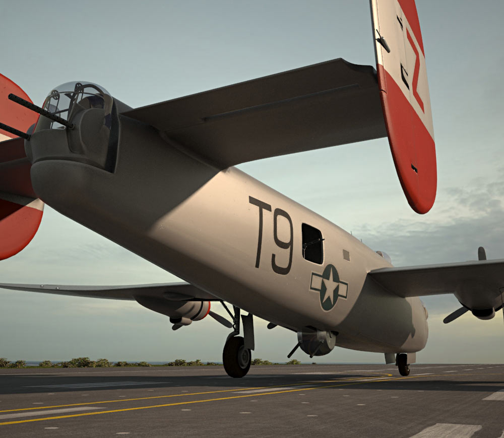 コンソリデーテッド B-24 リベレーター 3Dモデル