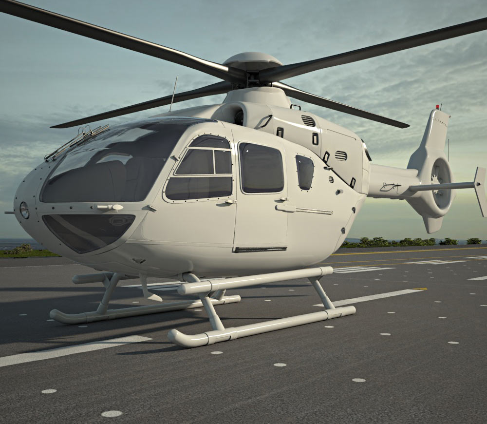 Eurocopter EC135 Modelo 3d