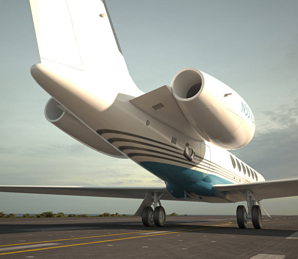 Gulfstream V Modelo 3d