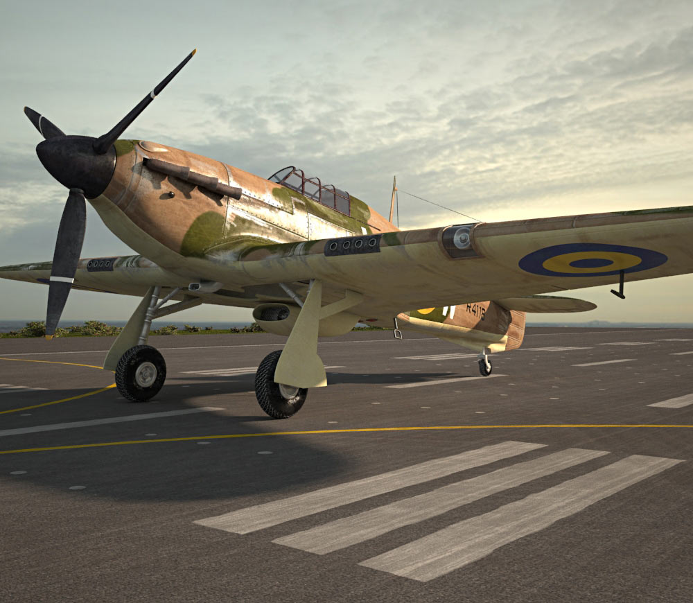 Hawker Hurricane Modelo 3d