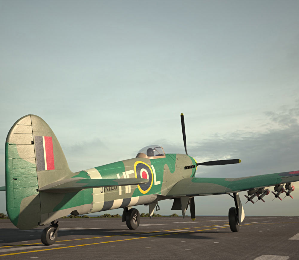 Hawker Typhoon 3d model