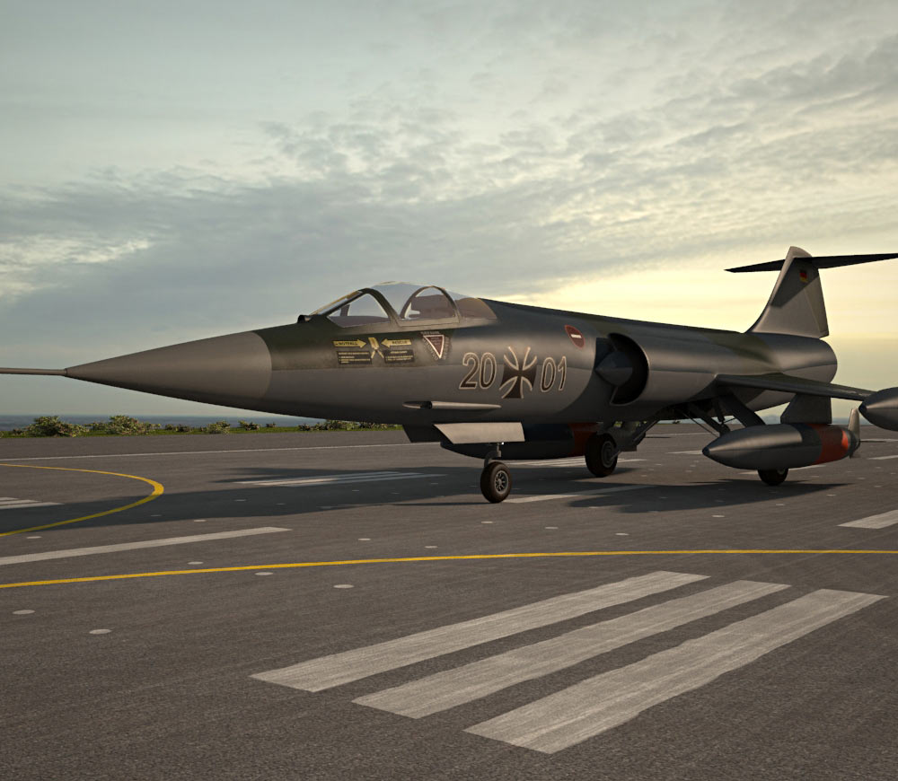 Lockheed F-104 Starfighter 3d model