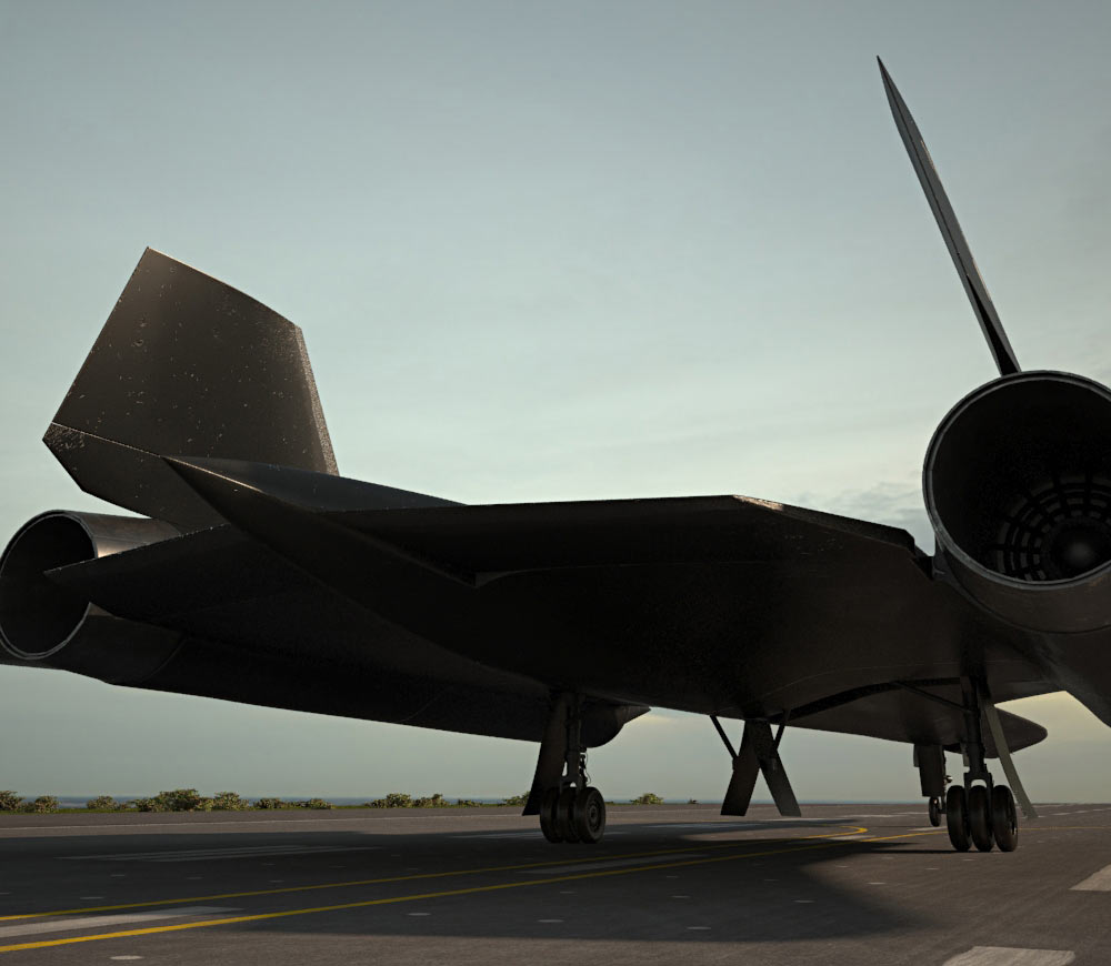 Lockheed SR-71 Blackbird 3d model