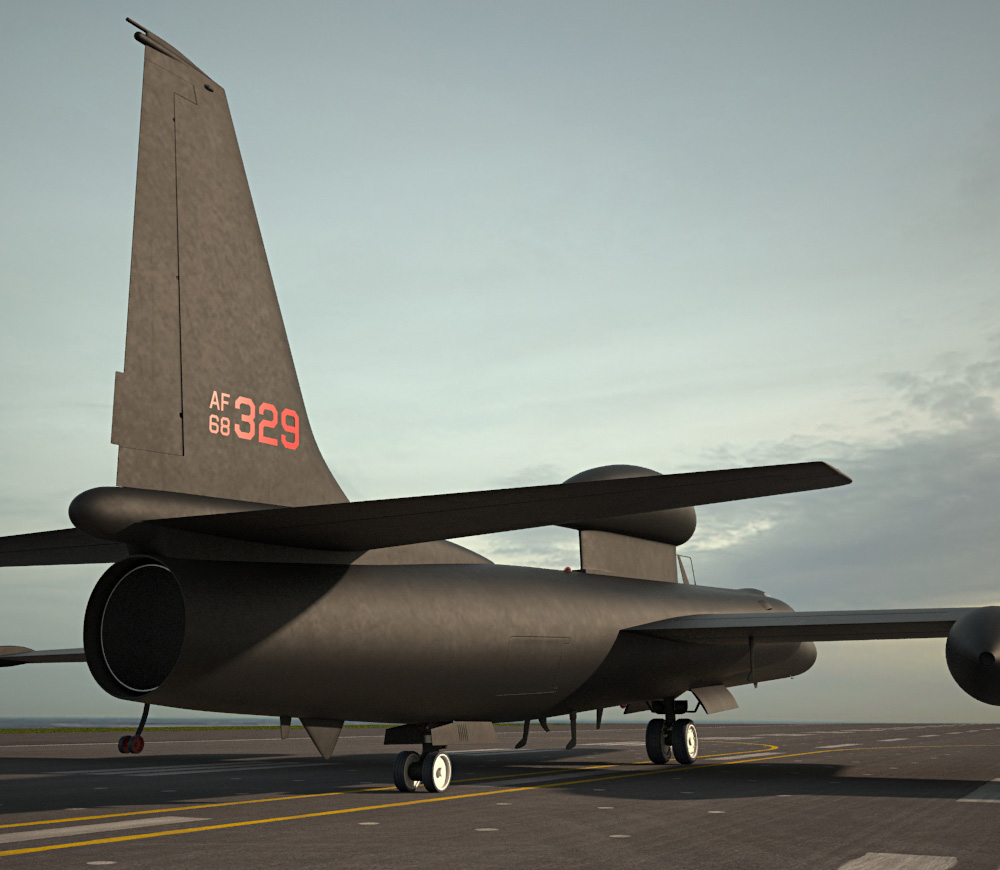 Lockheed U-2S Modello 3D