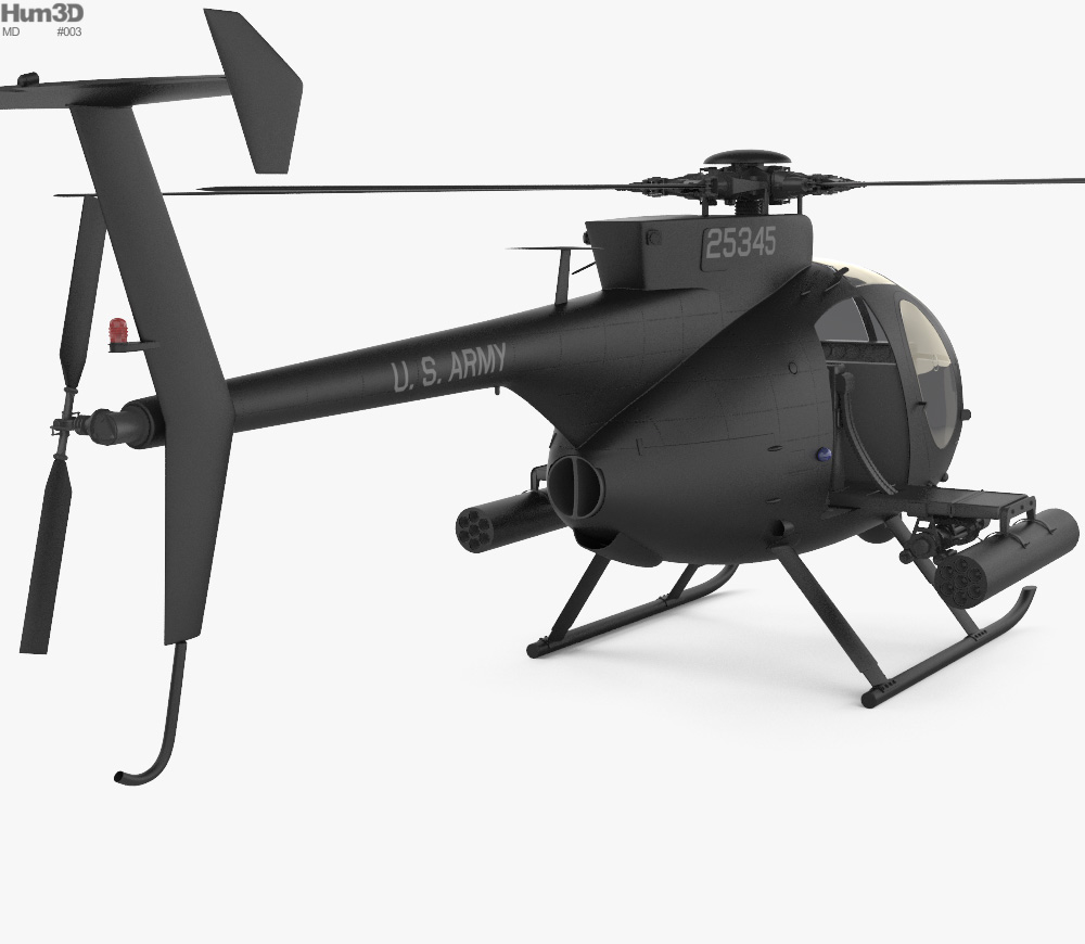 MD Helicopters MH-6 Little Bird 3d model