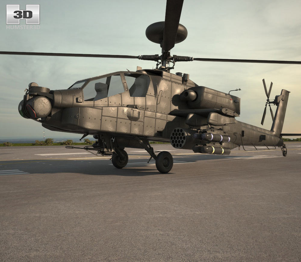 Boeing AH-64 D Apache 3D модель