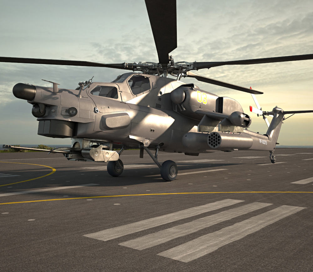 밀 Mi-28 3D 모델 