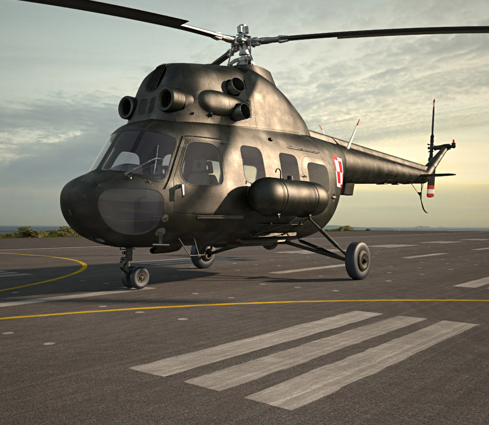 Mil Mi-2 Modelo 3D