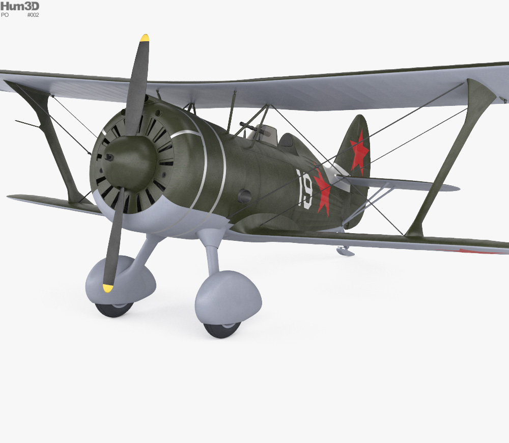 Polikarpov I-15 Modèle 3d