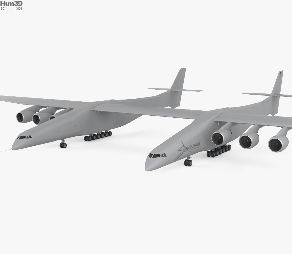 Scaled Composites Stratolaunch Model 351 3D model - Aircraft on Hum3D