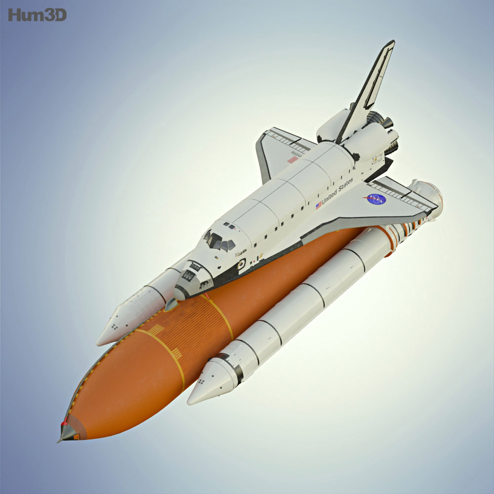 Space Shuttle Atlantis 3D model Spacecraft on Hum3D