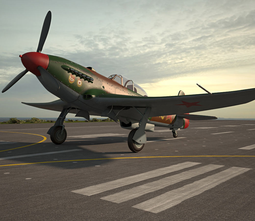Yak-9 3Dモデル