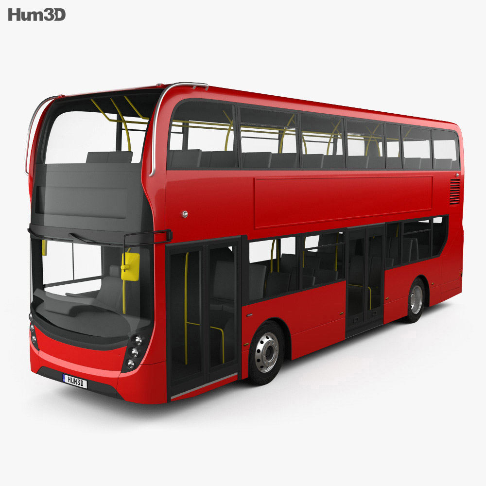 Alexander Dennis Enviro400 Autobús de dos pisos 2015 Modelo 3D