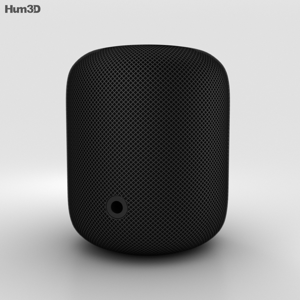 Apple HomePod 黒 3Dモデル