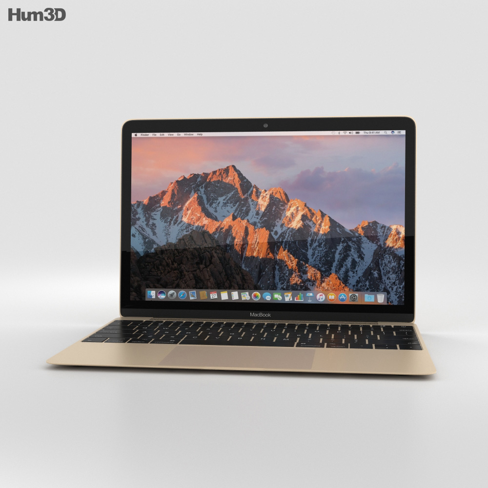 Apple MacBook (2017) Gold Modelo 3D
