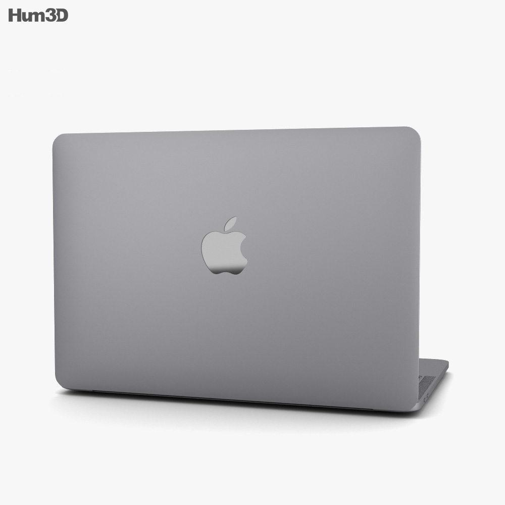 Apple MacBook Pro 13 inch (2018) Touch Bar Space Gray 3Dモデル